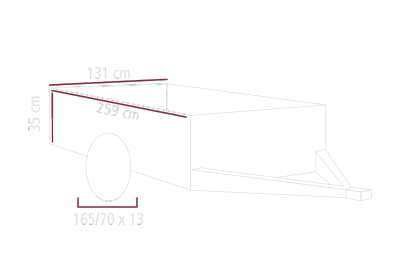 Rehausses grillagées pour remorque bois Sorel long. 253 cm